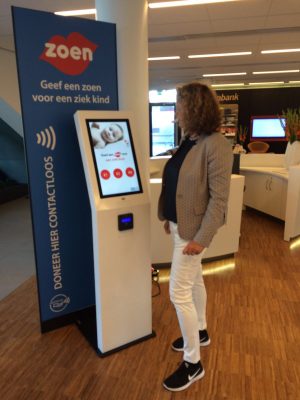 GeefZuil een zoen voor een ziek kind